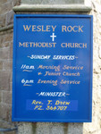 Wesley Rock Chapel, Heamoor - noticeboard